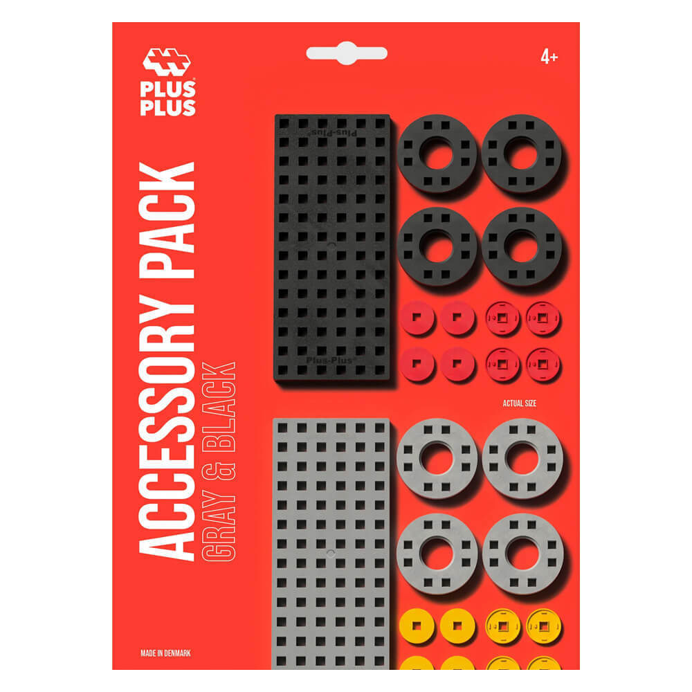 Plus Plus Accessory Pack - Gray & Black
